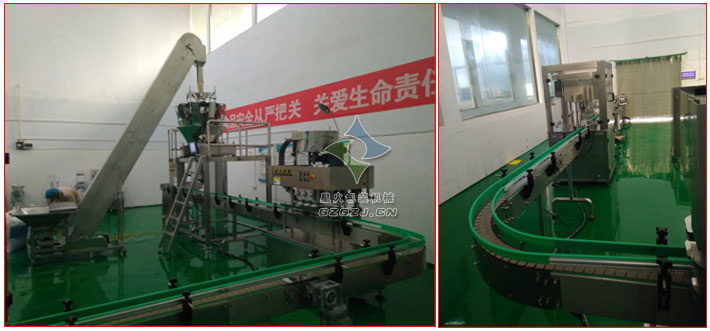 炒熟芝麻灌裝生產(chǎn)線