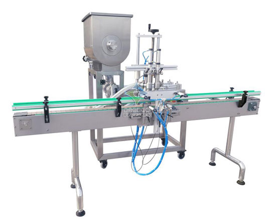 牛肉醬雙頭臥式攪拌直線(xiàn)灌裝機(jī)